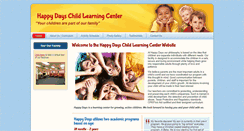 Desktop Screenshot of happydayschildlearningcenter.com